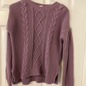 GAP Kids Cable Knit Sweater - Mauve